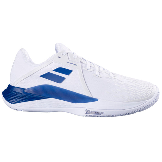 Babolat Propulse Fury 3 Men Tennis Shoes - White/Dark Blue
