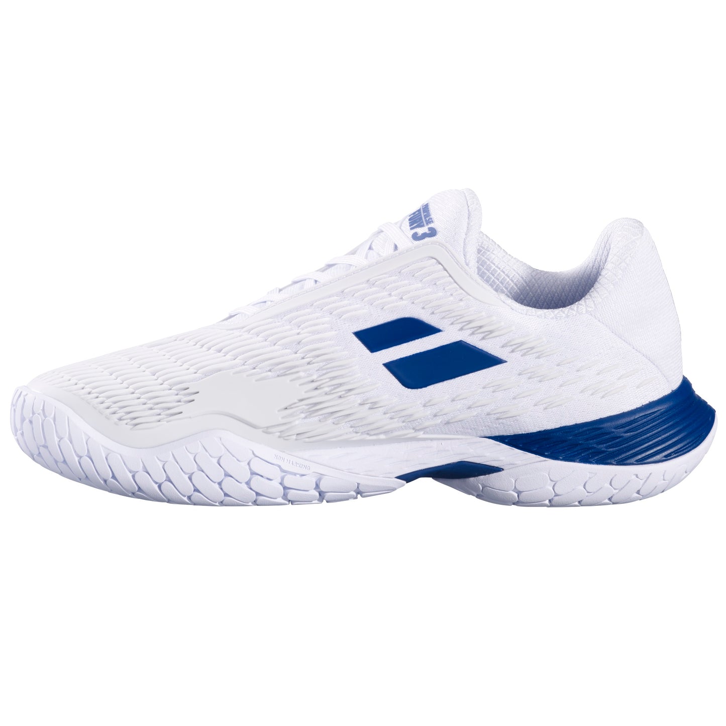 Babolat Propulse Fury 3 Men Tennis Shoes - White/Dark Blue