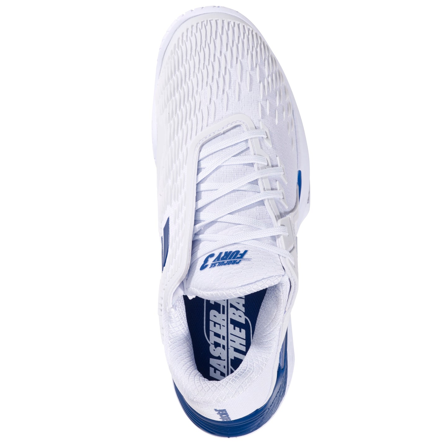 Babolat Propulse Fury 3 Men Tennis Shoes - White/Dark Blue
