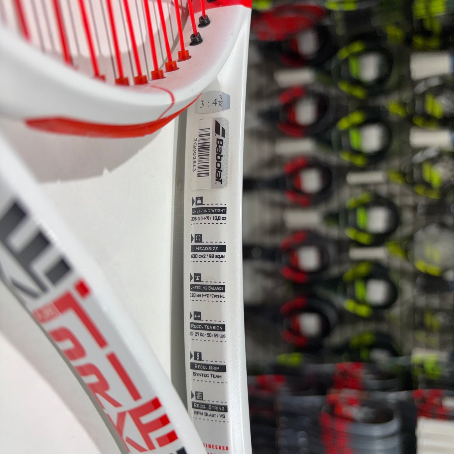 Babolat Pure Strike 18x20 gripsize 4 3/8 (Condition 8/10) 0609-04