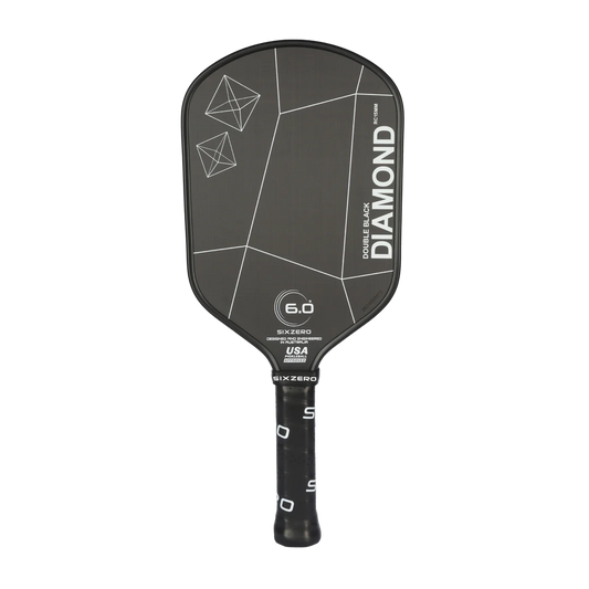 Six Zero Double Black Diamond Control 15mm Elongated Pickleball paddle