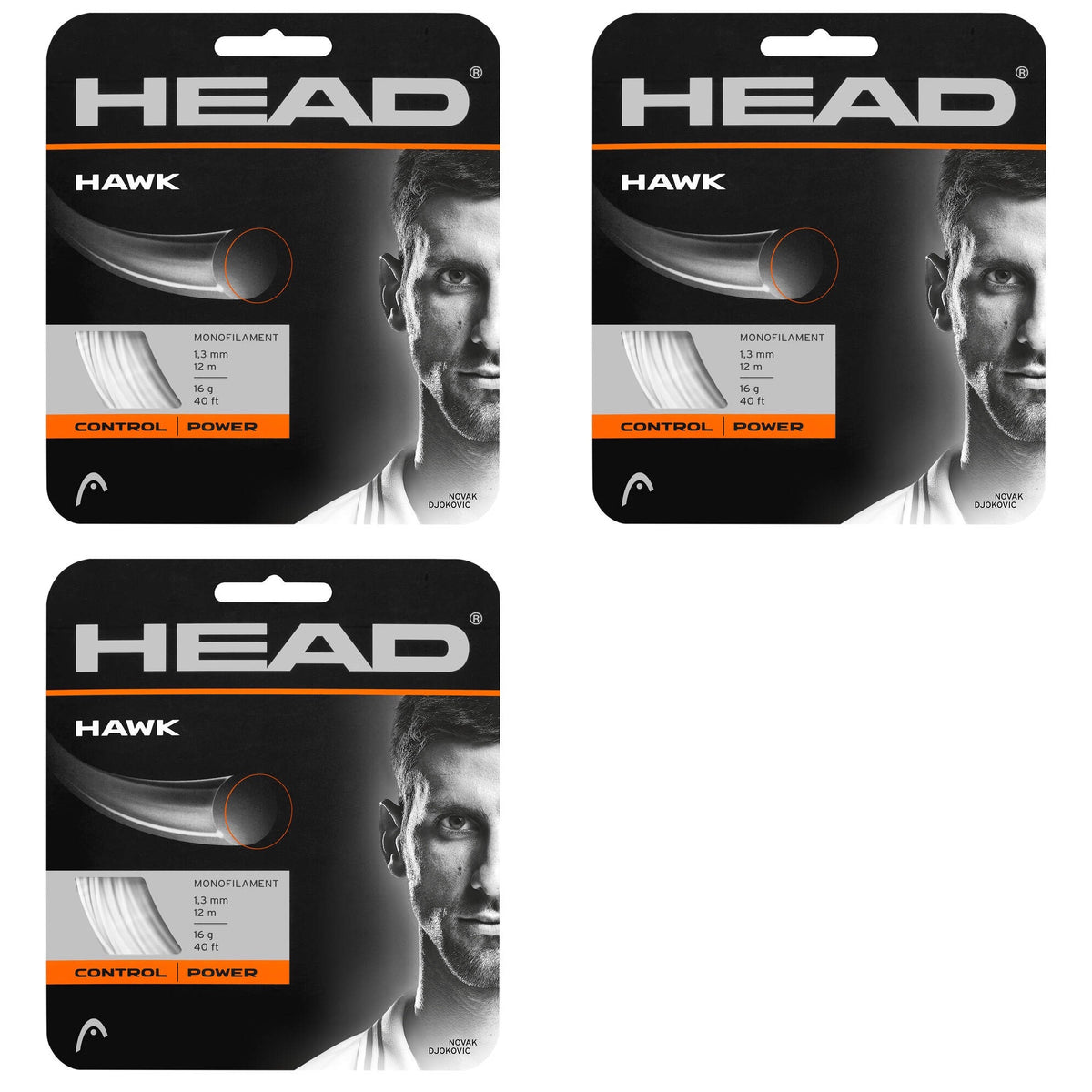Hawk String Head Hawk Tennis String - White – Racquetstore.com