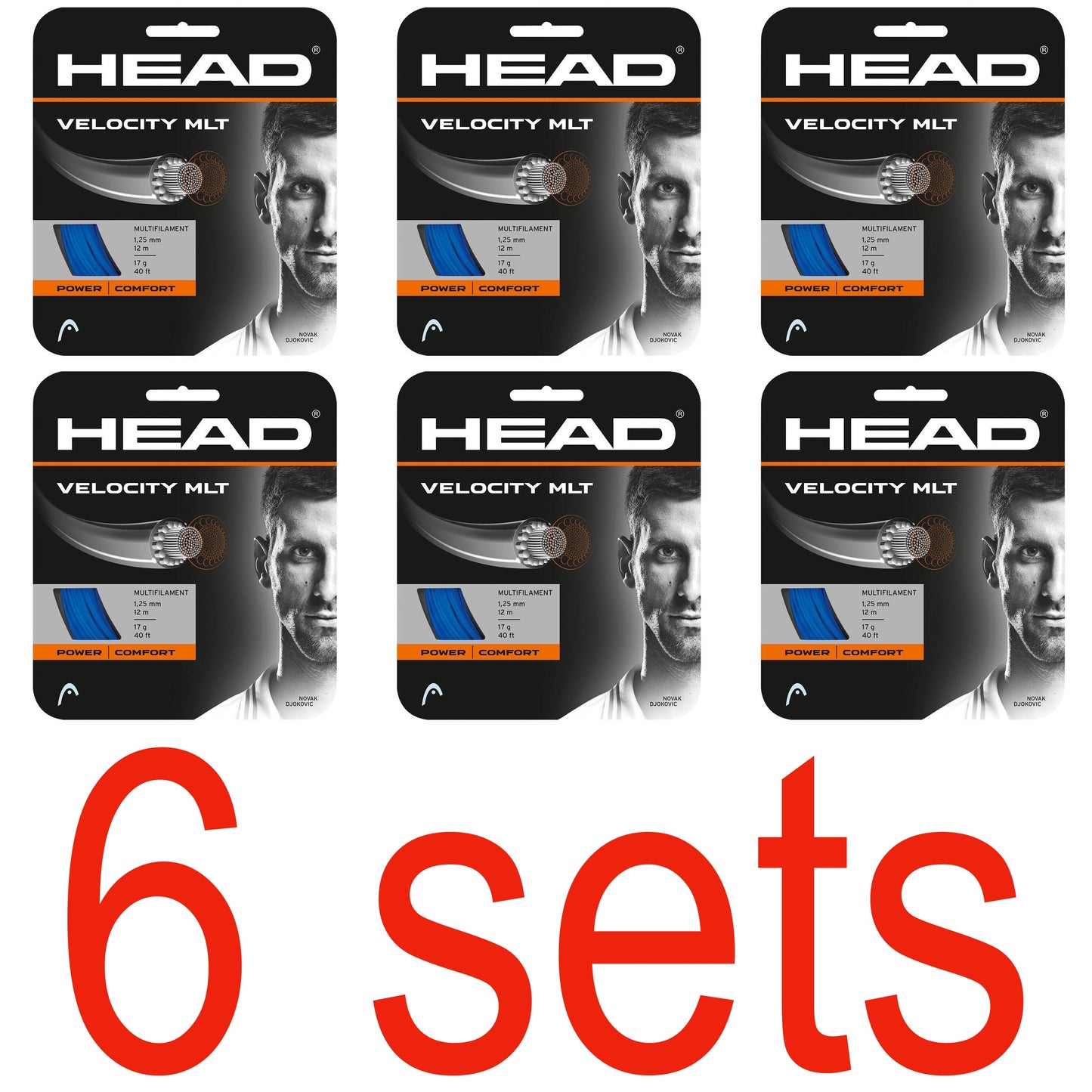 Head Velocity MLT Tennis String - Blue - VuTennis.com