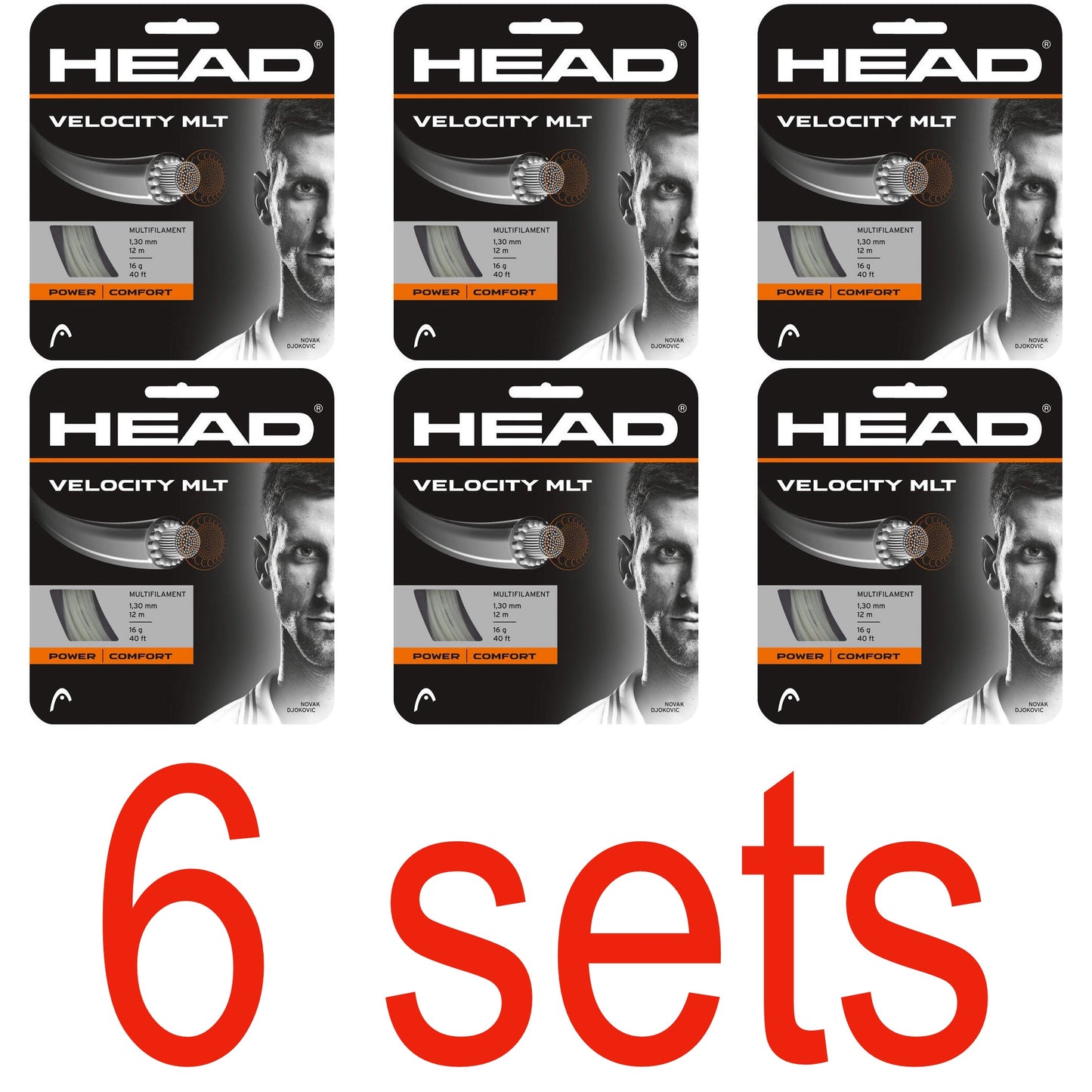 Head Velocity MLT Tennis String - Natural