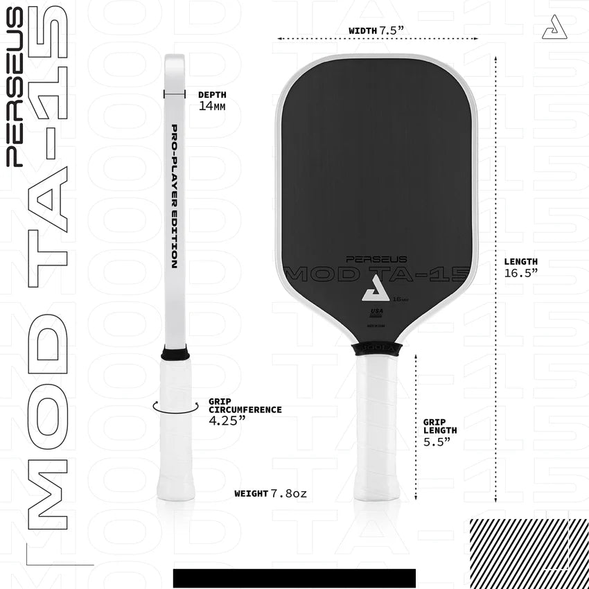 Joola Perseus Pro Player Mod TA-15 14mm Pickleball Paddle