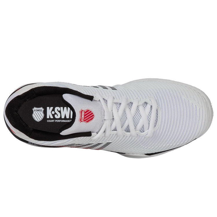 K-Swiss Hypercourt Express 2 Wide Men's tennis shoes - White/Black/Red 6806-140