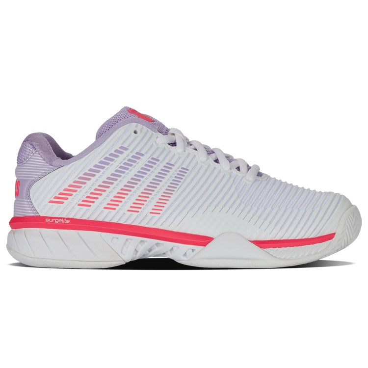 K-Swiss Hypercourt Express 2 Wide Women's tennis shoes - White/Pink/Purple 96807-182