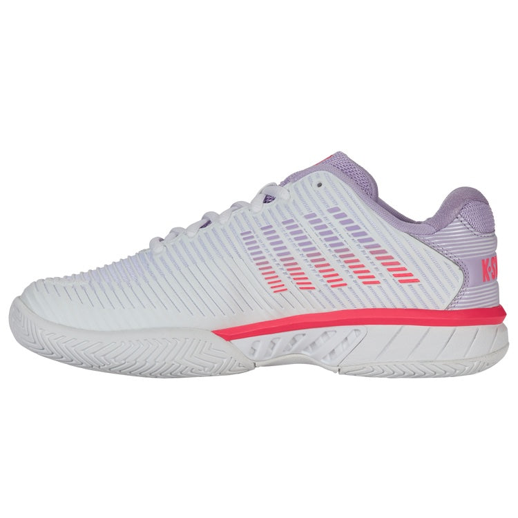 K-Swiss Hypercourt Express 2 Wide Women's tennis shoes - White/Pink/Purple 96807-182