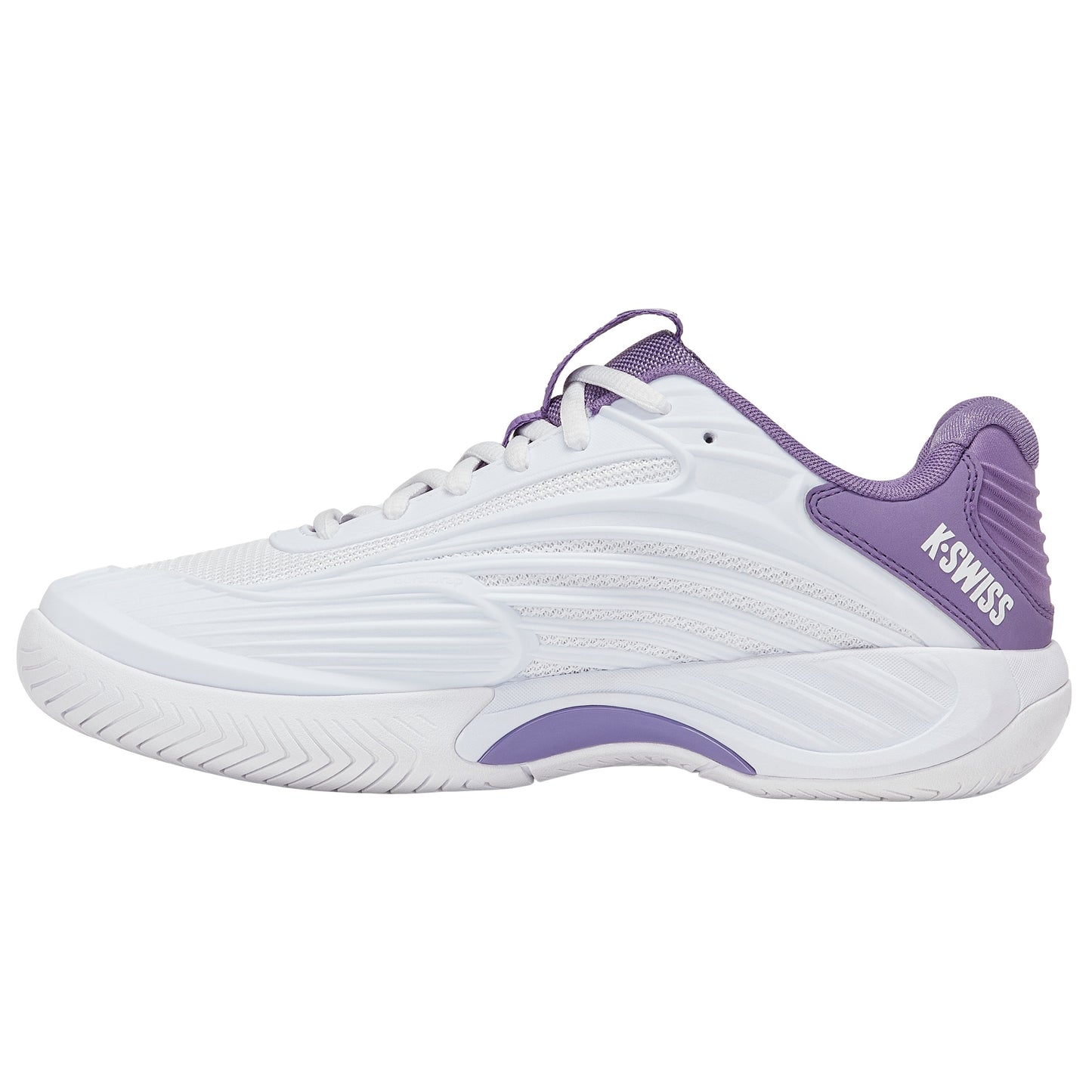 K-Swiss Hypercourt Express 3 Women's tennis shoes - White/Purple 4603-160