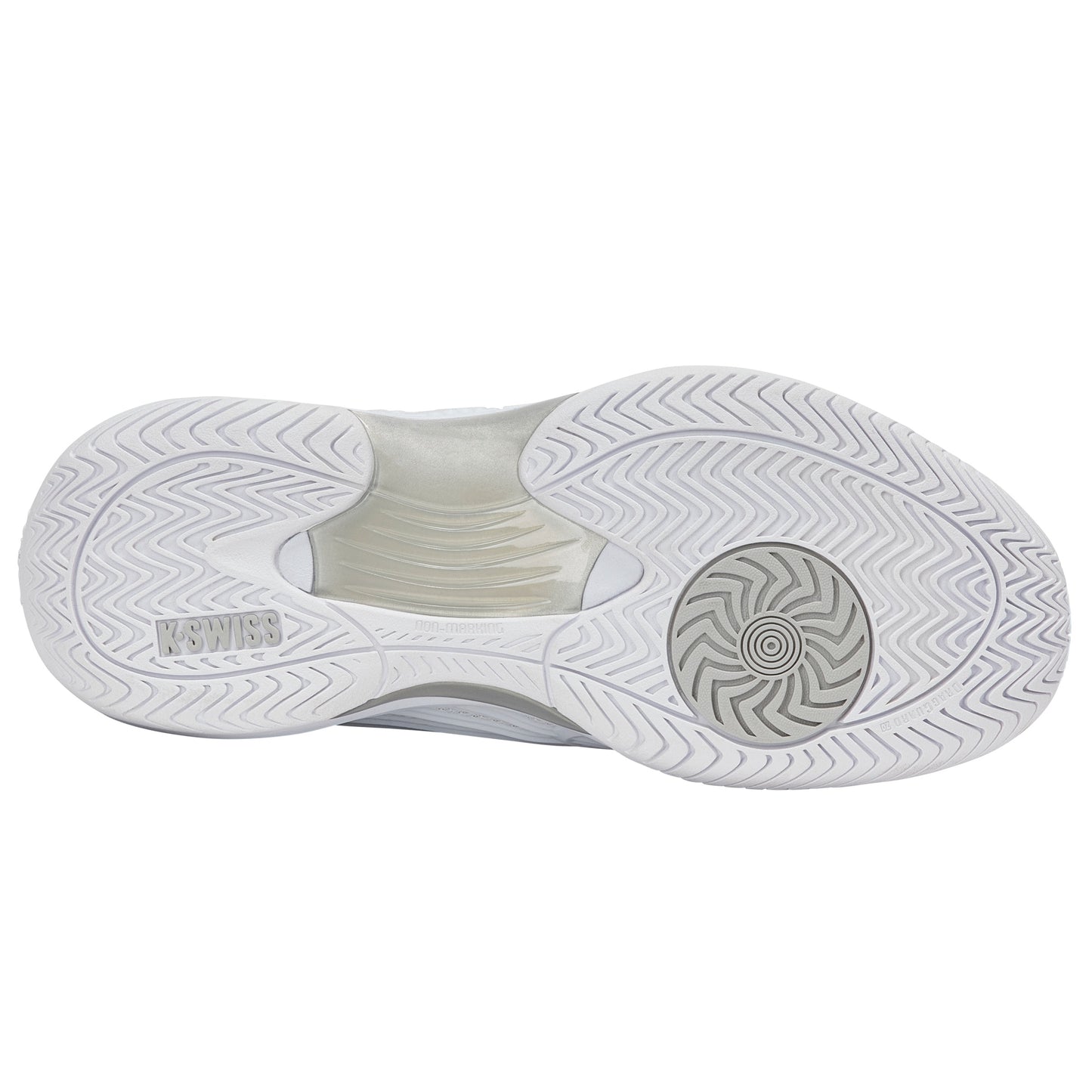 K-Swiss Hypercourt Express 3 Women's tennis shoes - White/Silver 4603-162