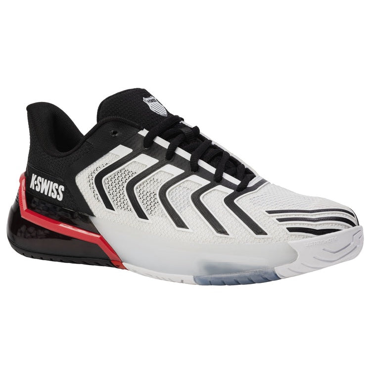 K-Swiss Ultrashot 4 men's tennis shoes - White/Black/Red 4437-140