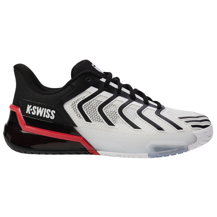 K-Swiss Ultrashot 4 men's tennis shoes - White/Black/Red 4437-140