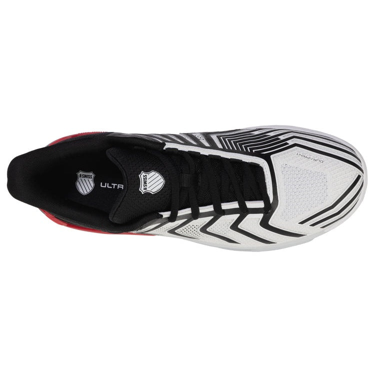 K-Swiss Ultrashot 4 men's tennis shoes - White/Black/Red 4437-140