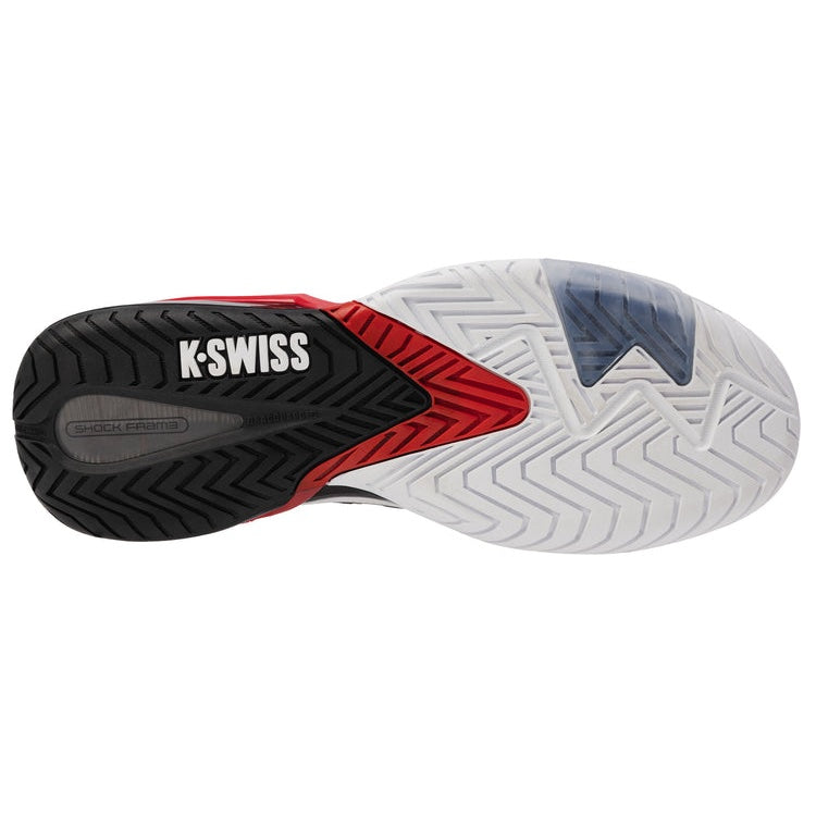 K-Swiss Ultrashot 4 men's tennis shoes - White/Black/Red 4437-140