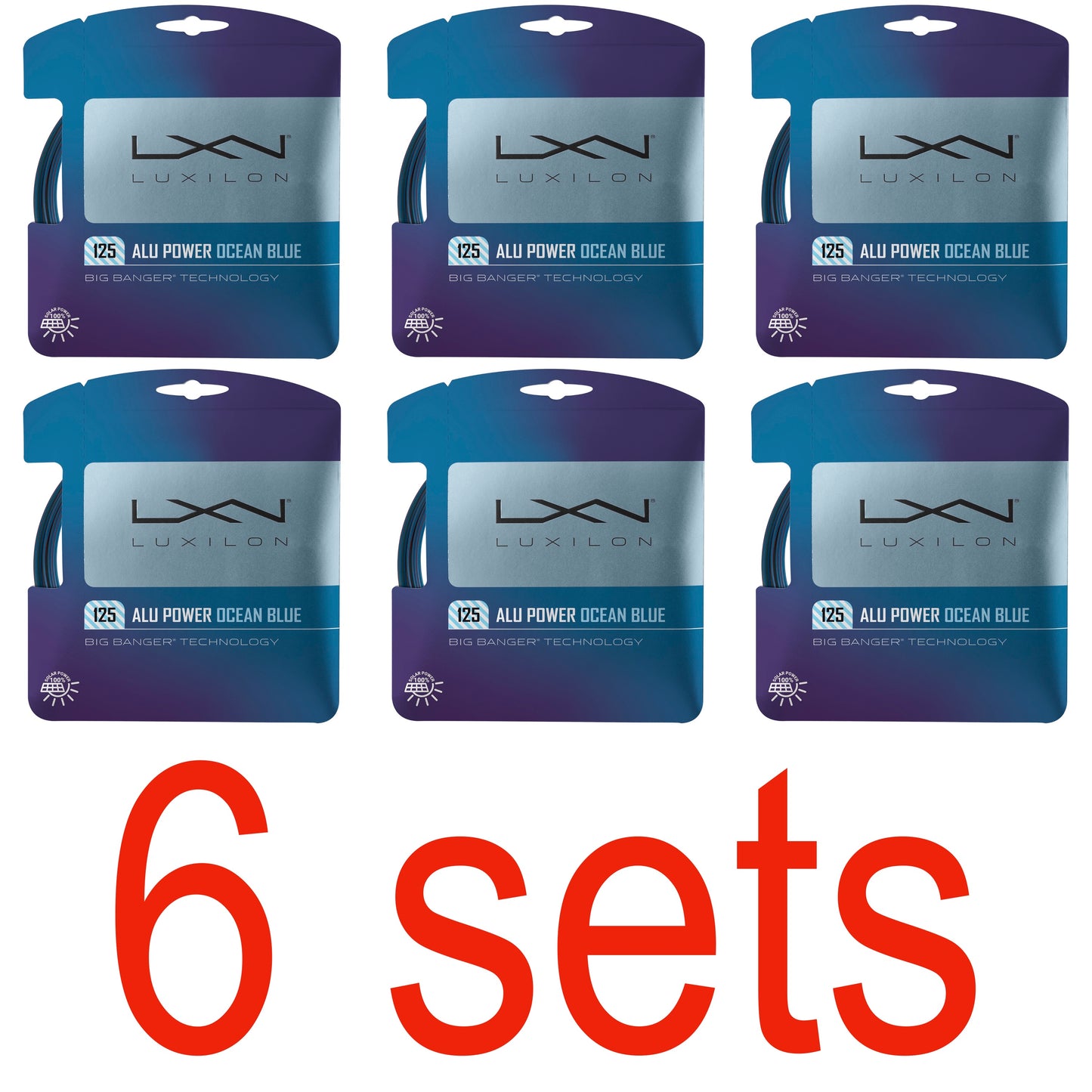 Luxilon ALU Power Ocean Blue Tennis String