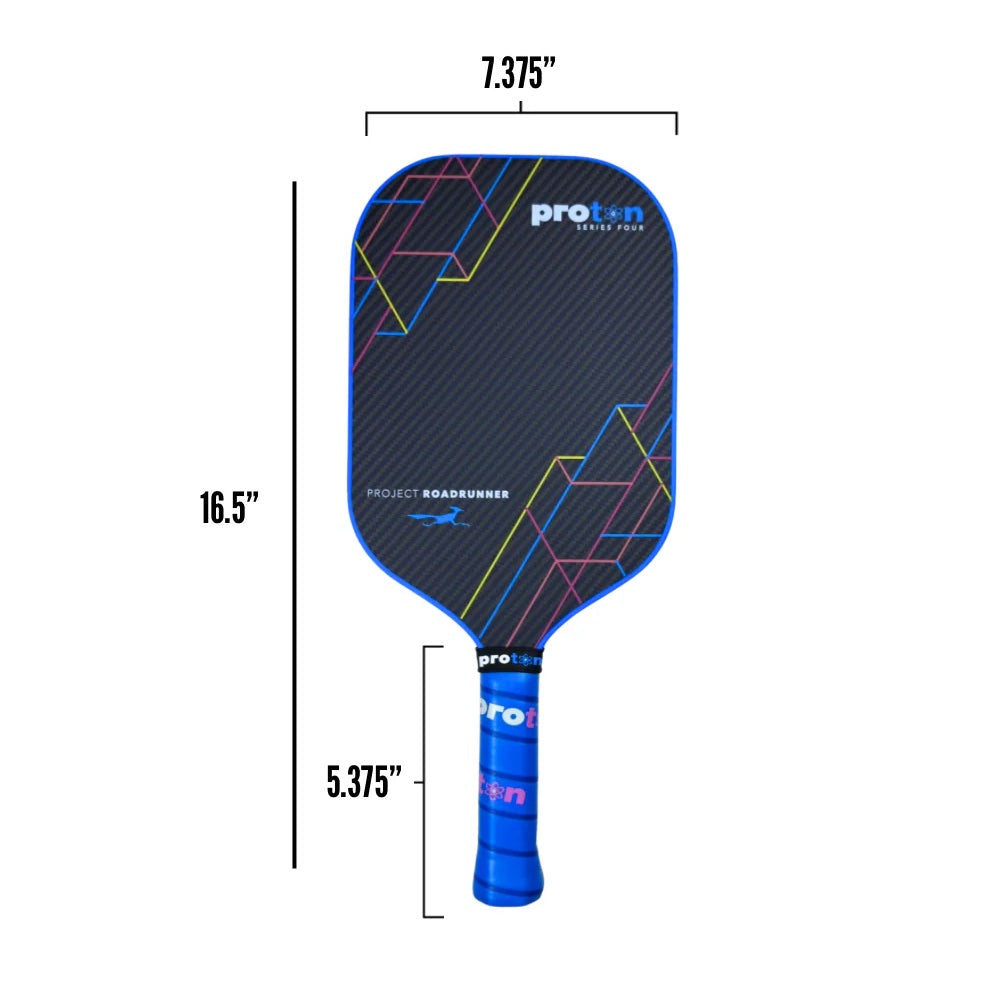 Proton Series Four Project Roadrunner Pickleball paddle