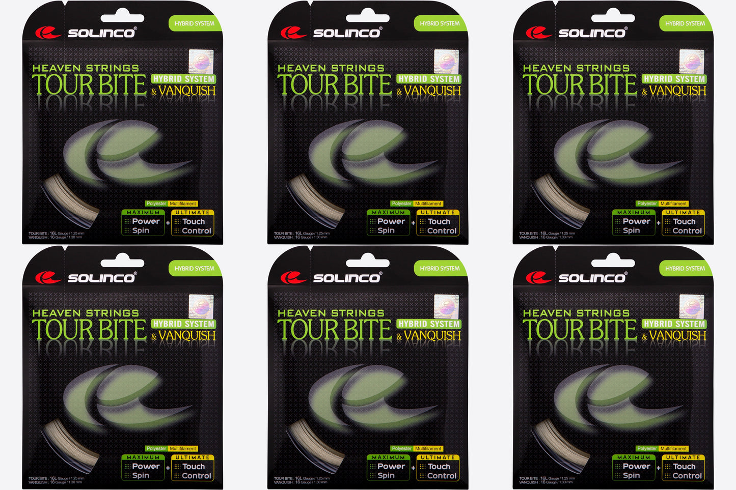 Solinco Tour Bite + Vanquish Hybrid Tennis String