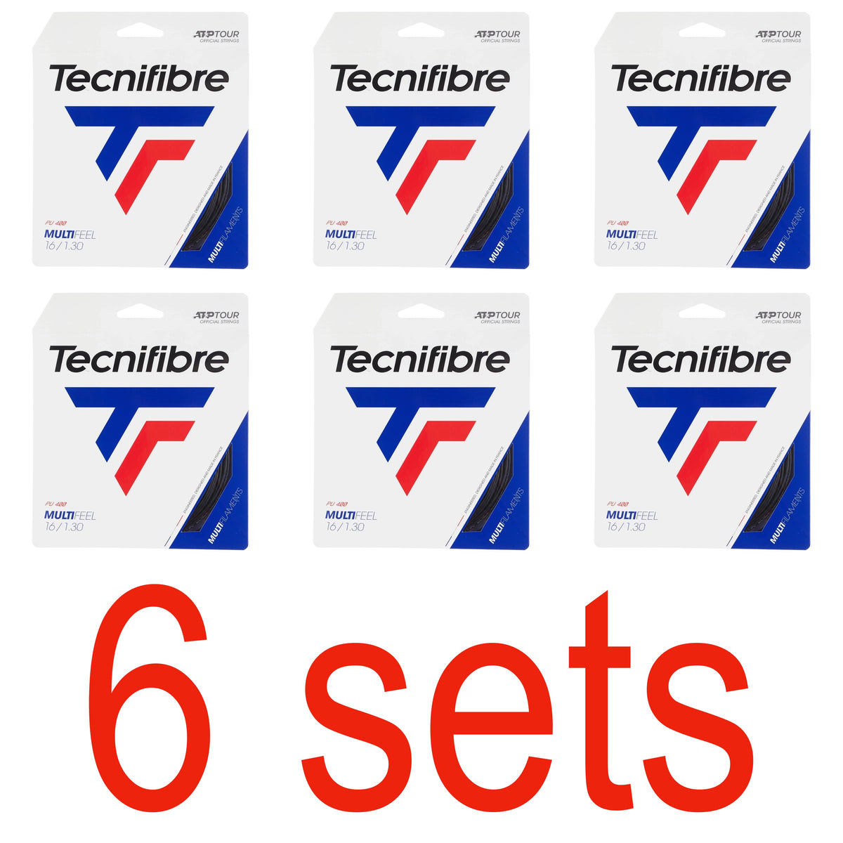 Black Tenmis Racquet String Tecnifibre Multifeel Black Tennis String – Racquetstore.com