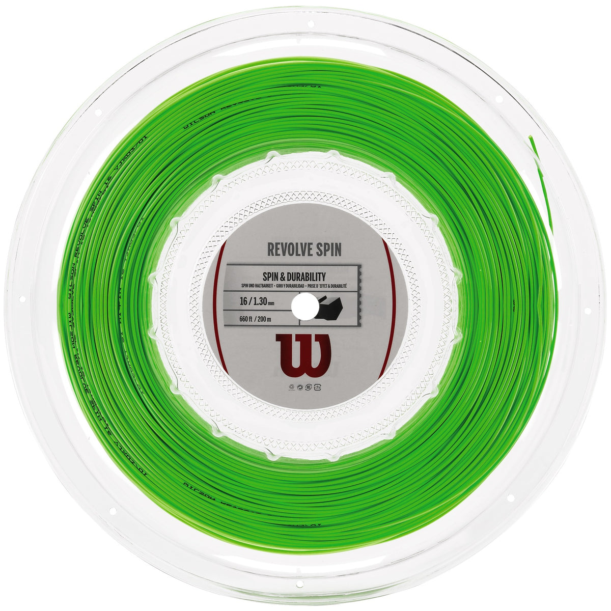 Wilson Revolve Spin Green Tennis String - VuTennis.com