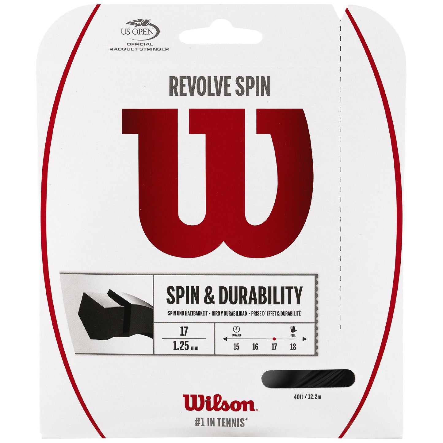 Wilson Revolve Spin Black Tennis String