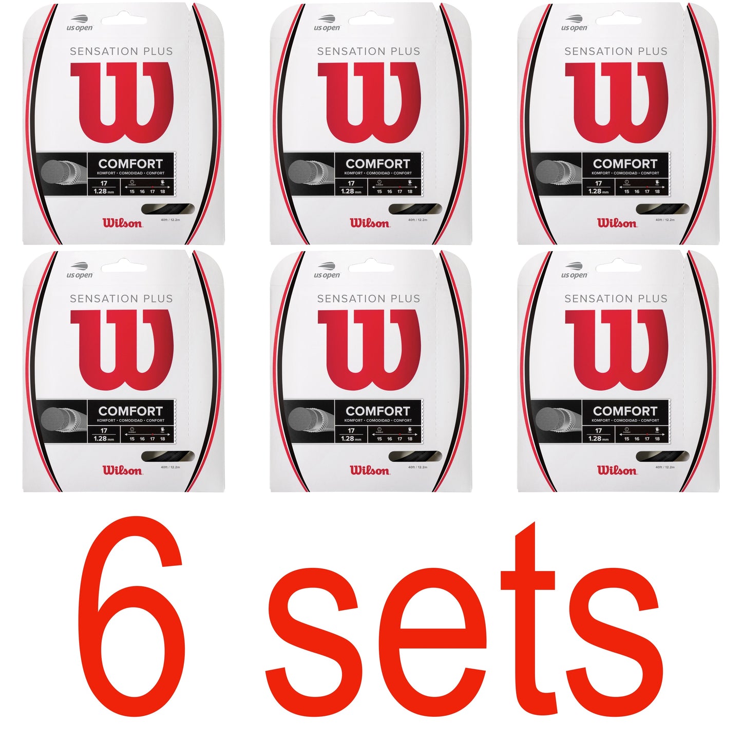 Wilson Sensation Plus Black Tennis String