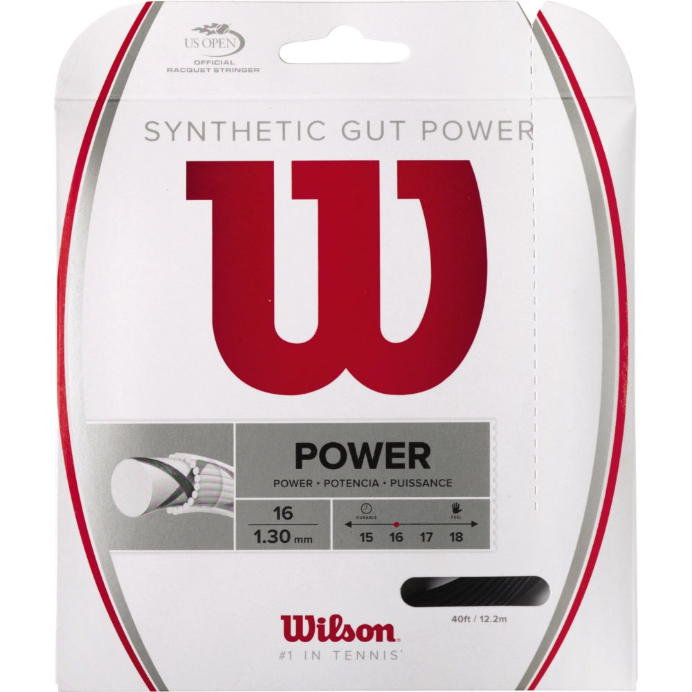 Wilson Synthetic Gut Power Black Tennis String