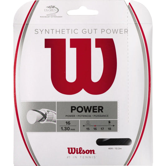 Wilson Synthetic Gut Power Black Tennis String