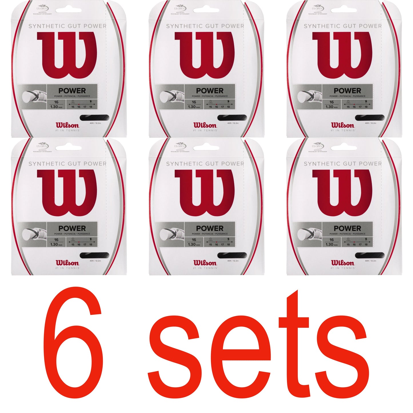 Wilson Synthetic Gut Power Black Tennis String