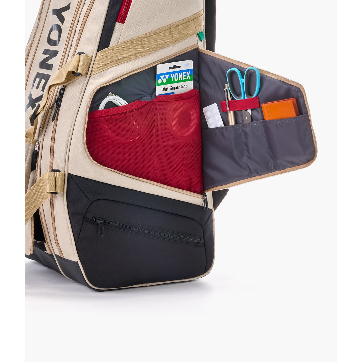 Yonex Gearlogic Beige 9-pack bag