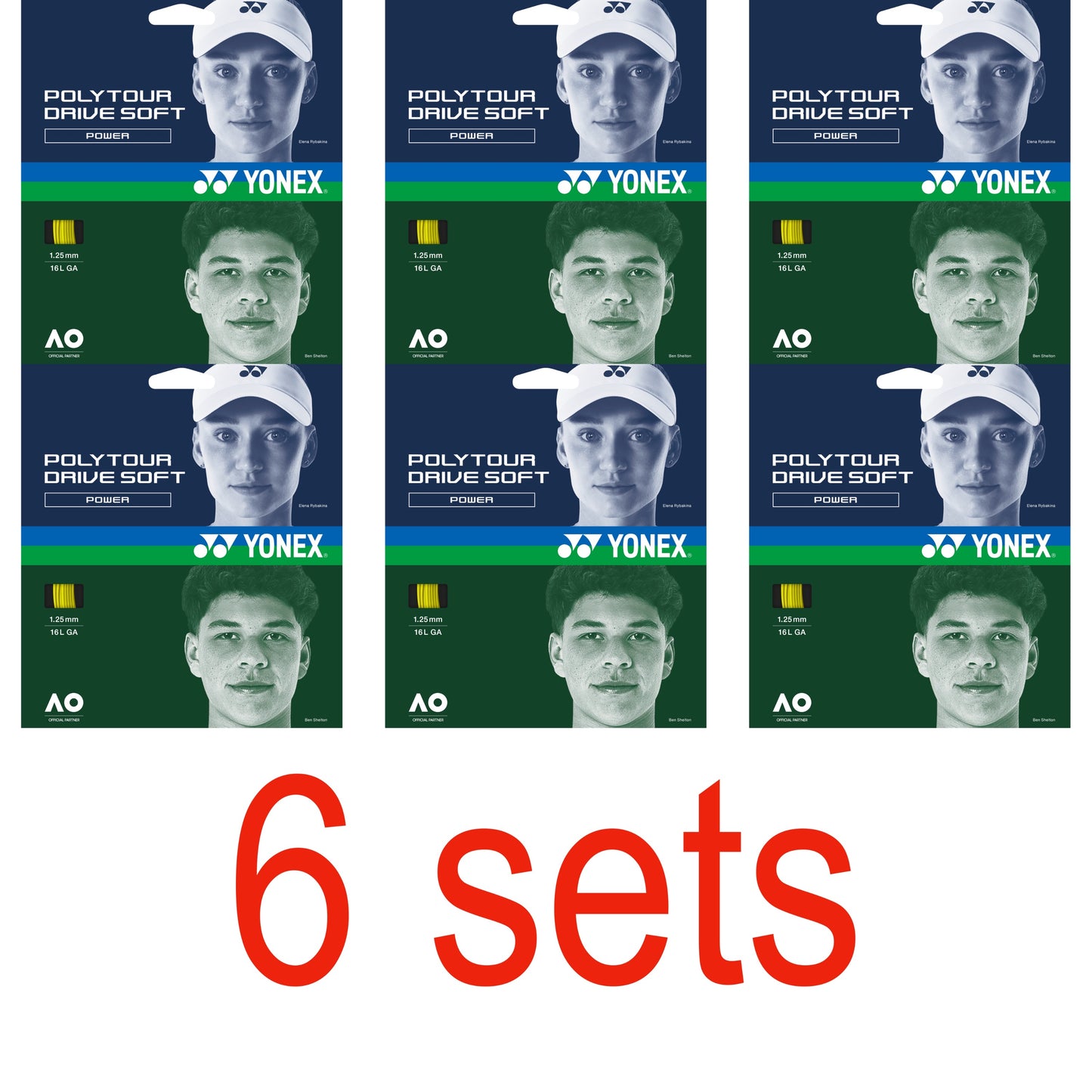 Yonex PolyTour Drive Soft Yellow Tennis String - VuTennis.com