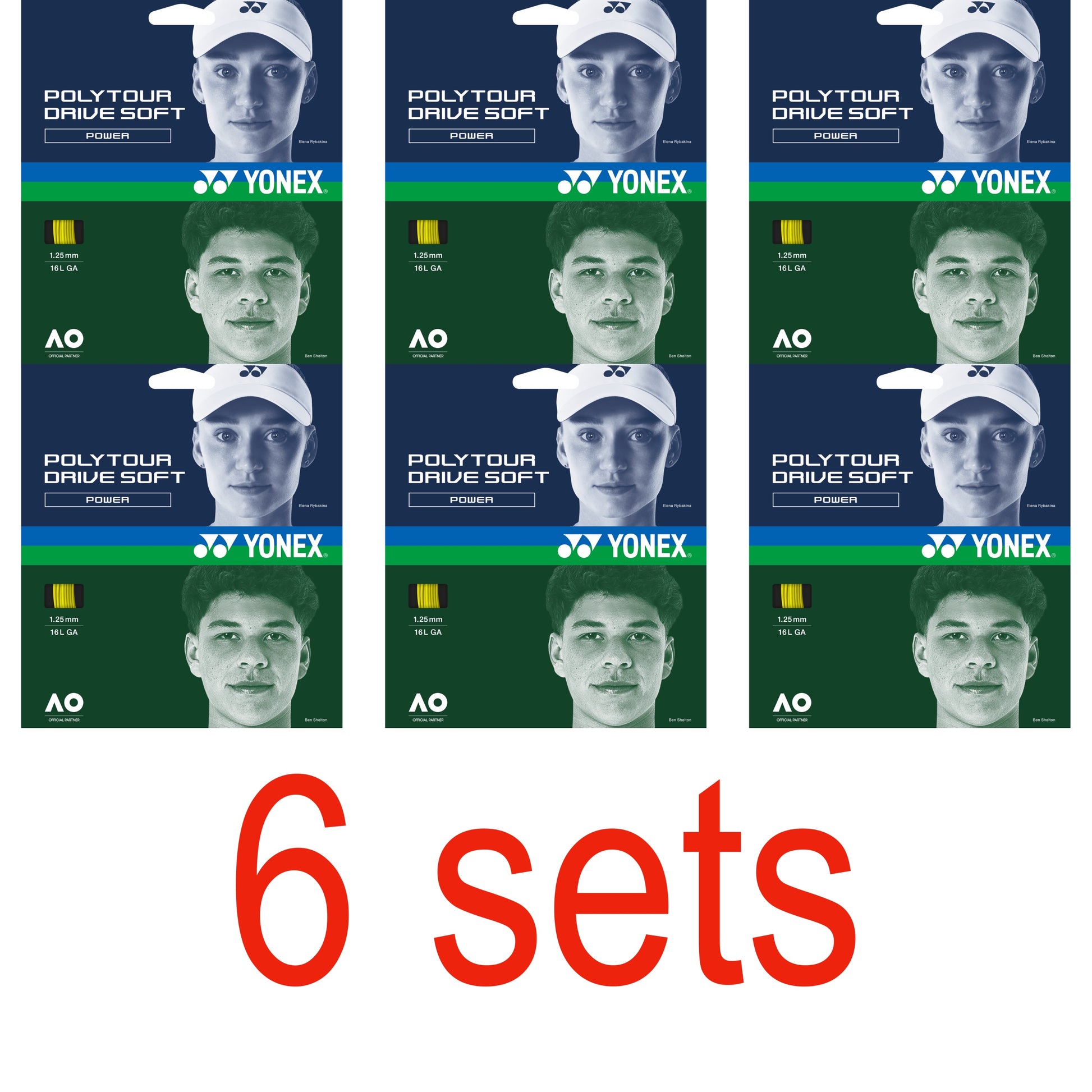 Yonex PolyTour Drive Soft Yellow Tennis String - VuTennis.com