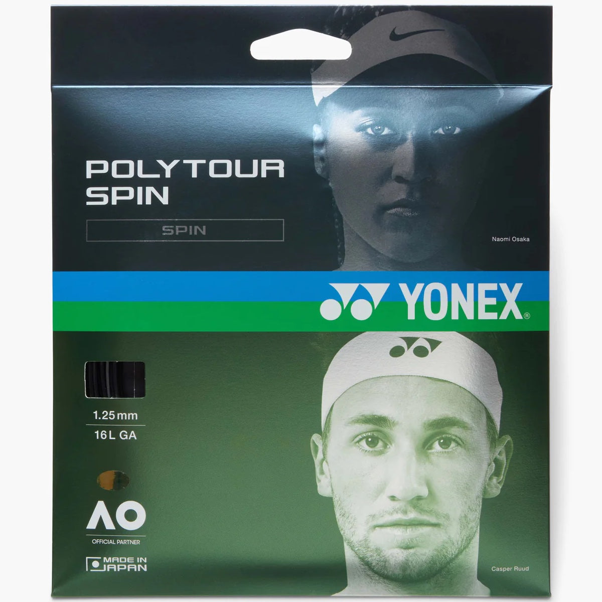 Yonex PolyTour Spin Black Tennis String - VuTennis.com