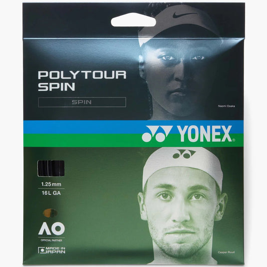 Yonex PolyTour Spin Black Tennis String - VuTennis.com