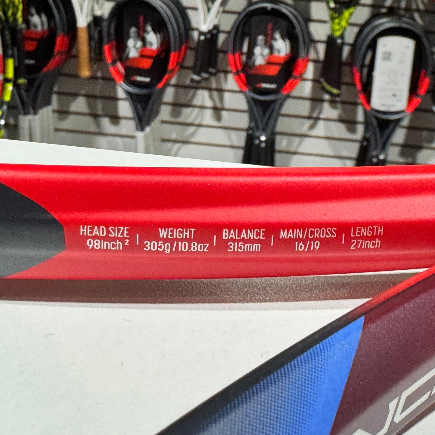 Yonex Vcore 98 Red grip 4 1/4 Japan (Condition 5/10) 1216-3