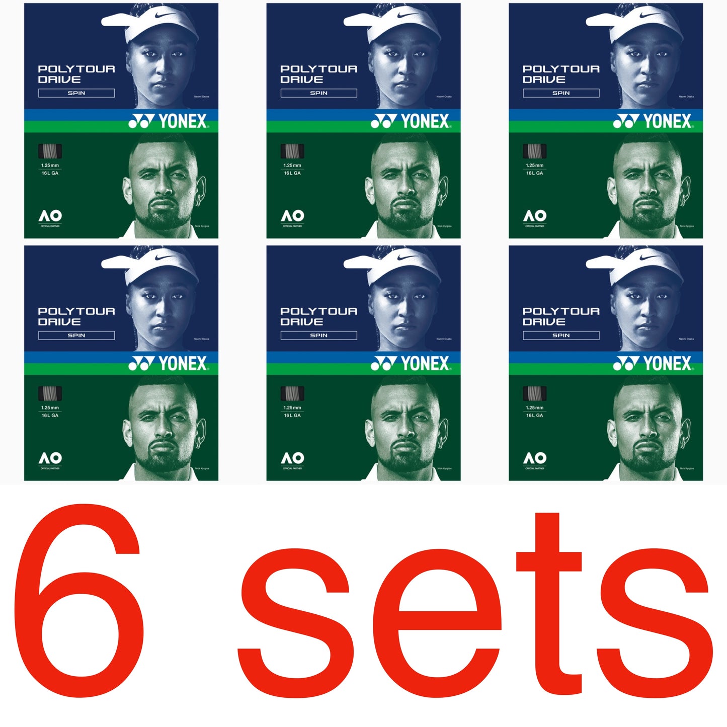 Yonex Poly Tour Drive Silver Tennis String