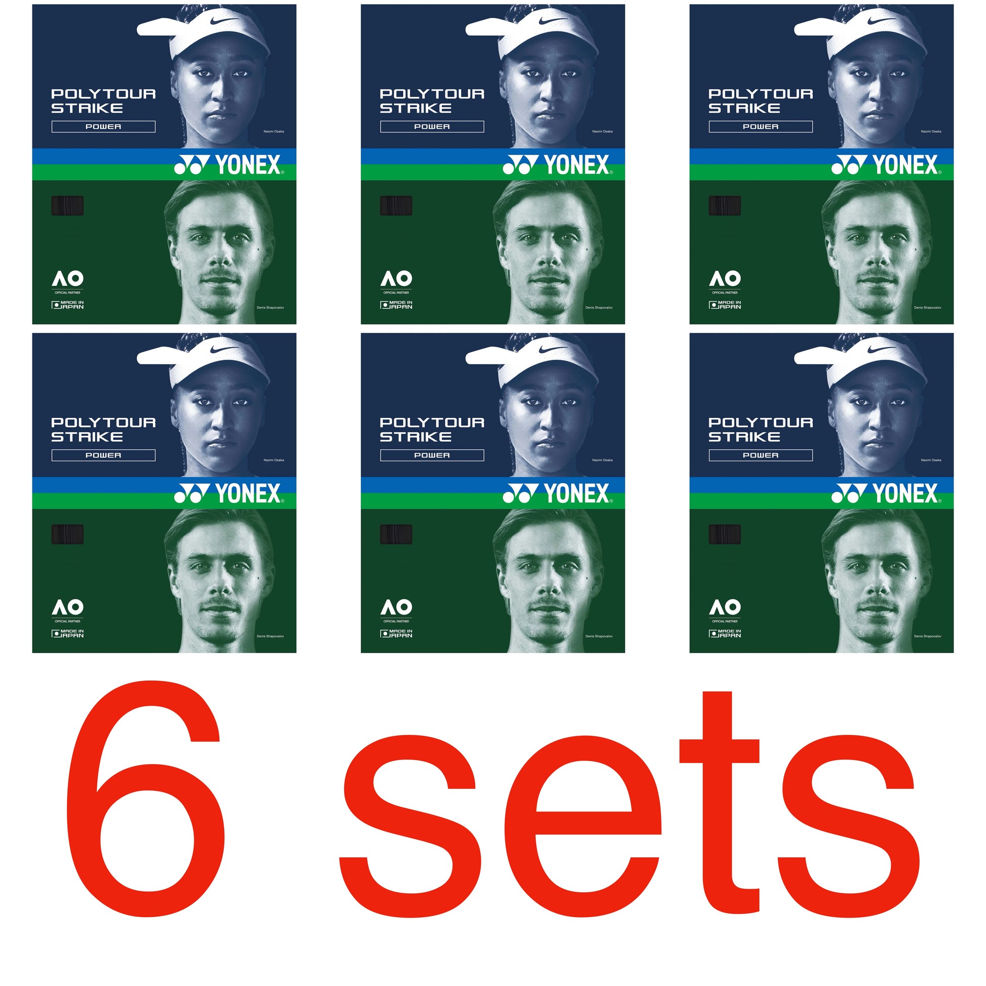 Yonex PolyTour Strike Black Tennis String - VuTennis.com