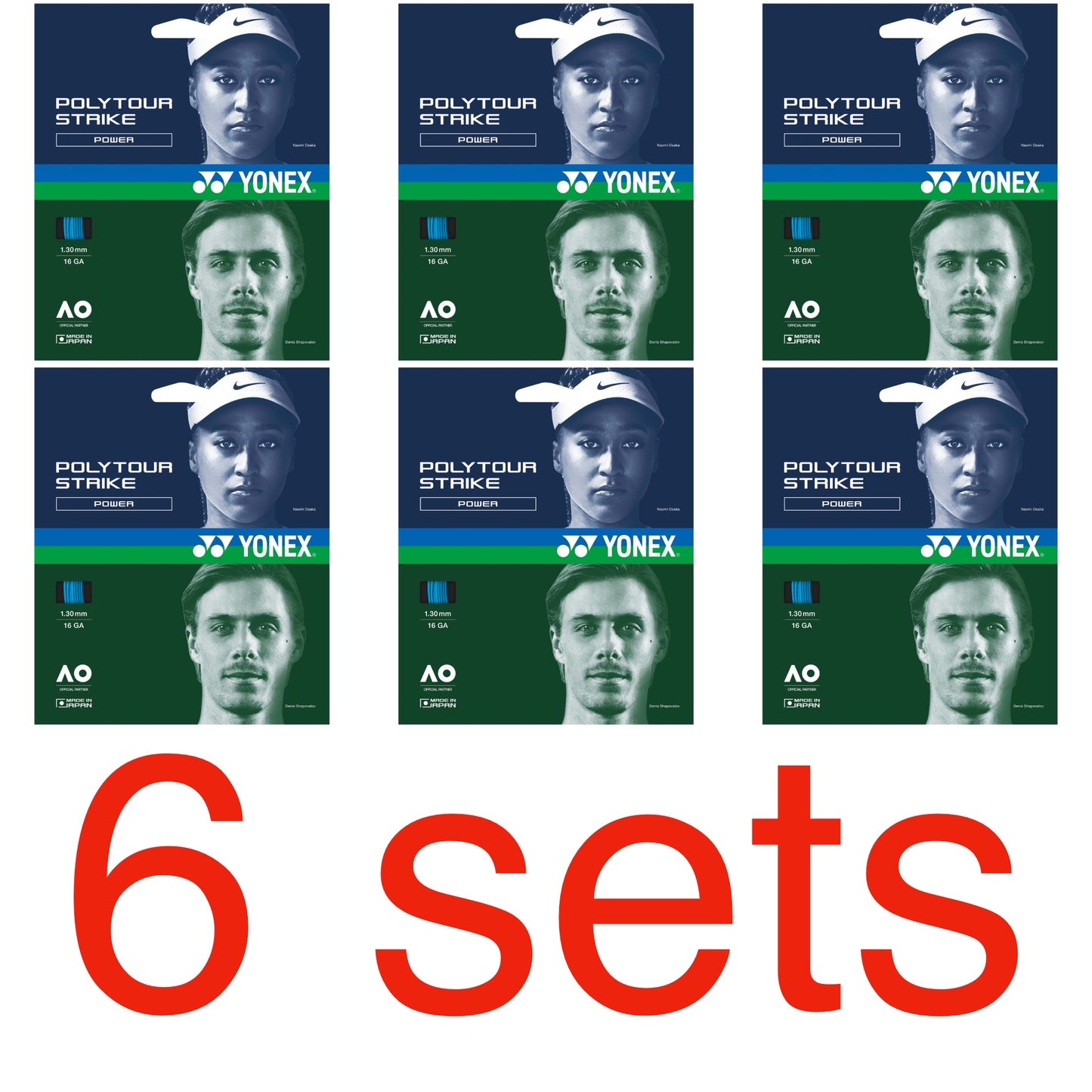 Yonex PolyTour Strike Blue Tennis String - VuTennis.com