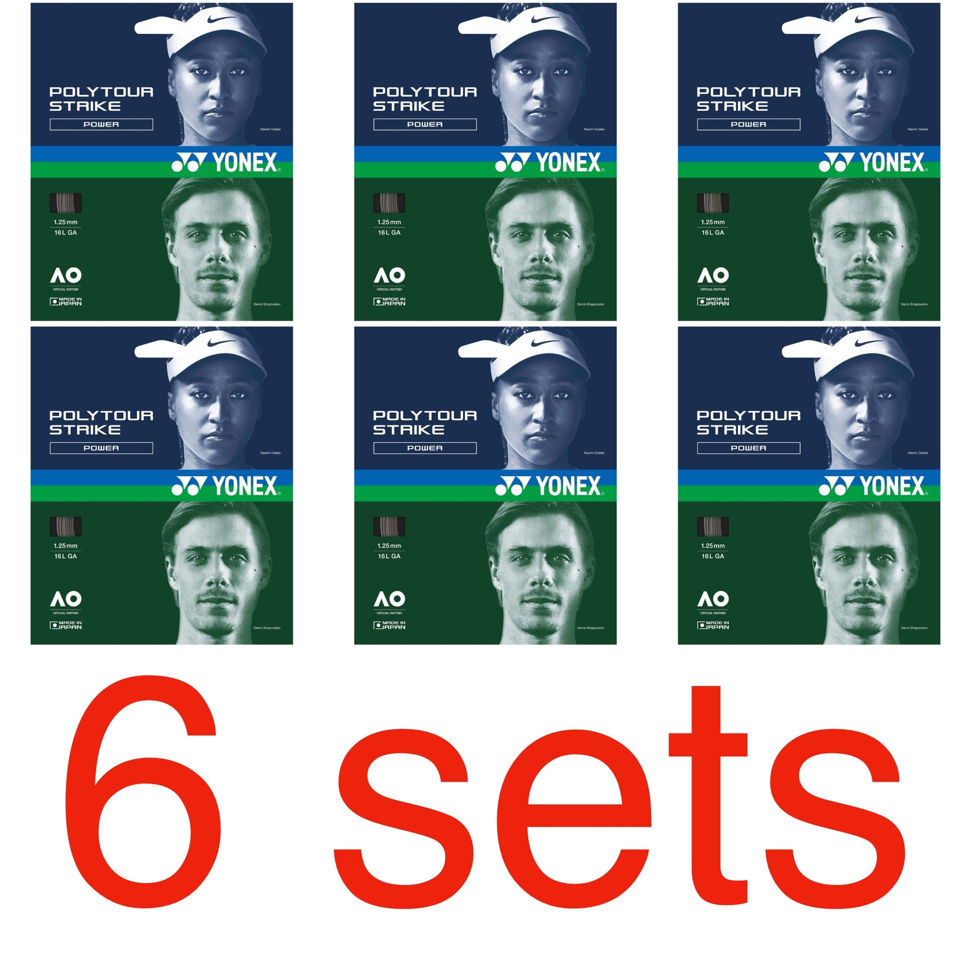 Yonex PolyTour Strike Grey Tennis String - VuTennis.com