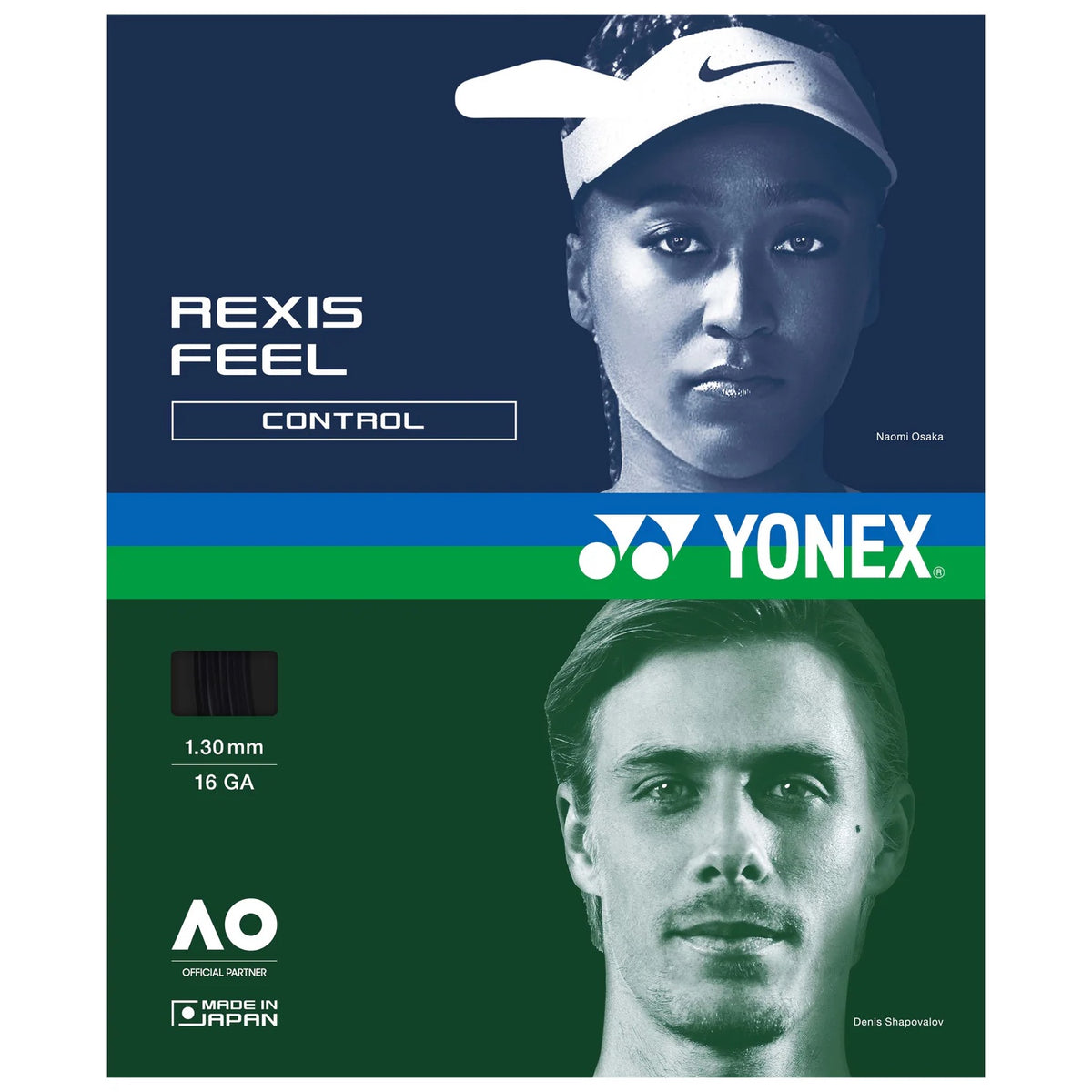 Black Tenmis Racquet String Yonex Rexis Feel Black Tennis String – Racquetstore.com