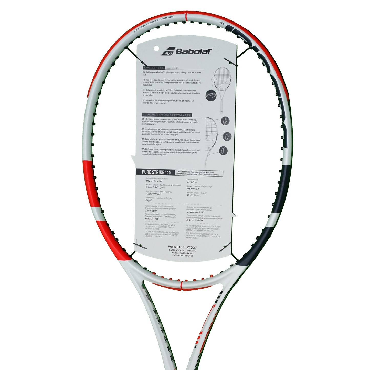 Babolat Pure Strike 100 2020 tennis racquet - VuTennis