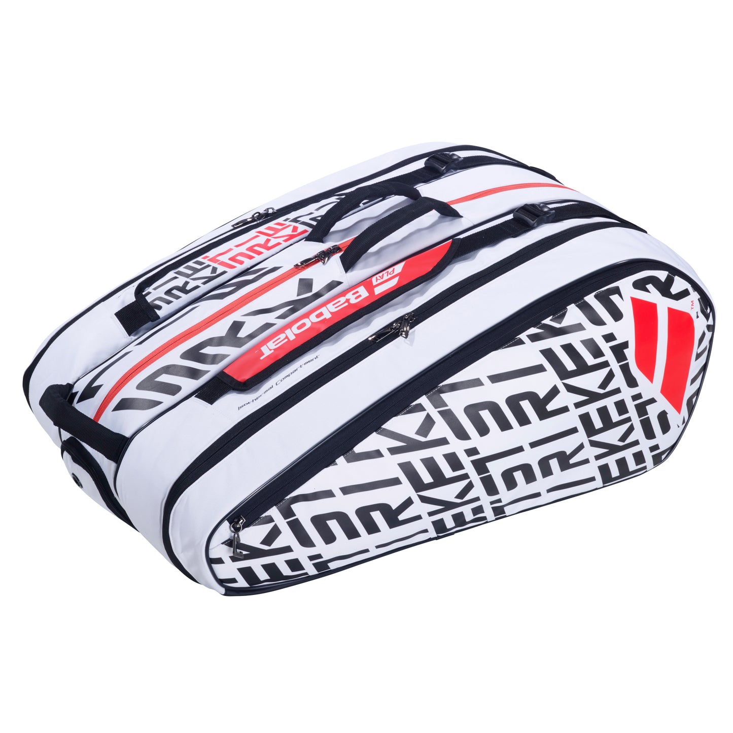 Babolat Pure Strike White/Black/Red 12 pack tennis bag 173915 - VuTennis