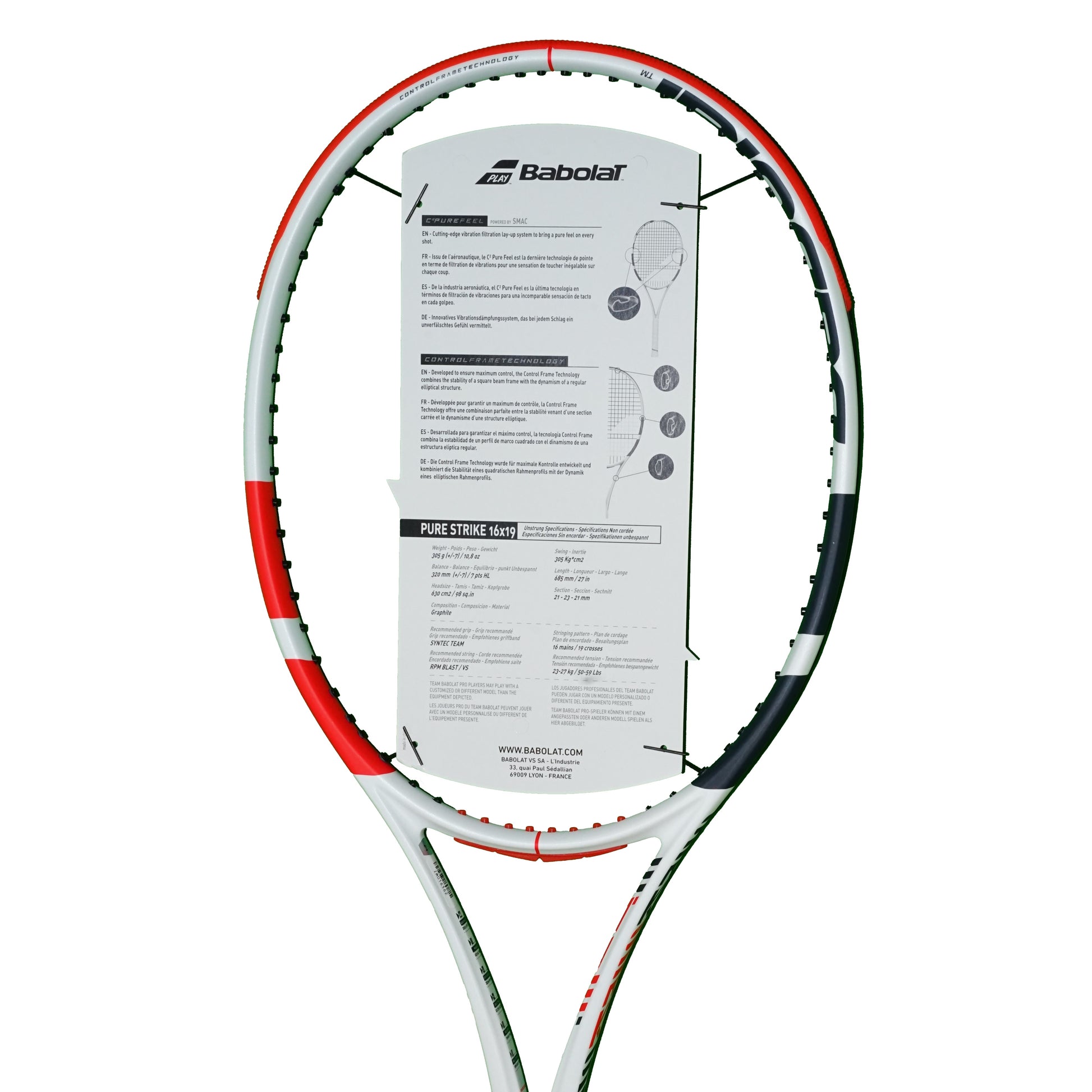 Babolat Pure Strike 16x19 2020 tennis racquet - VuTennis