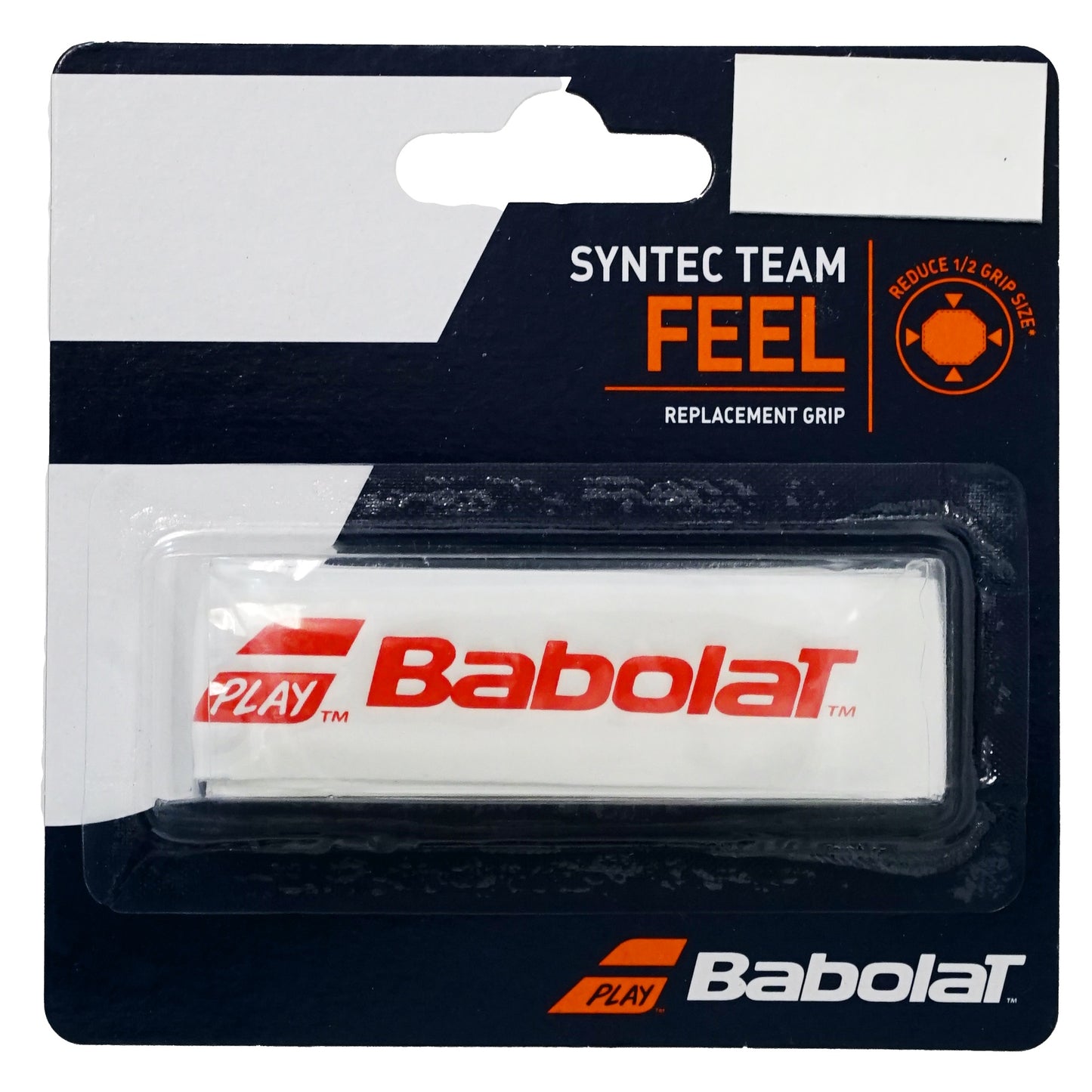 Babolat Syntec Team White/Red tennis replacement grip - VuTennis