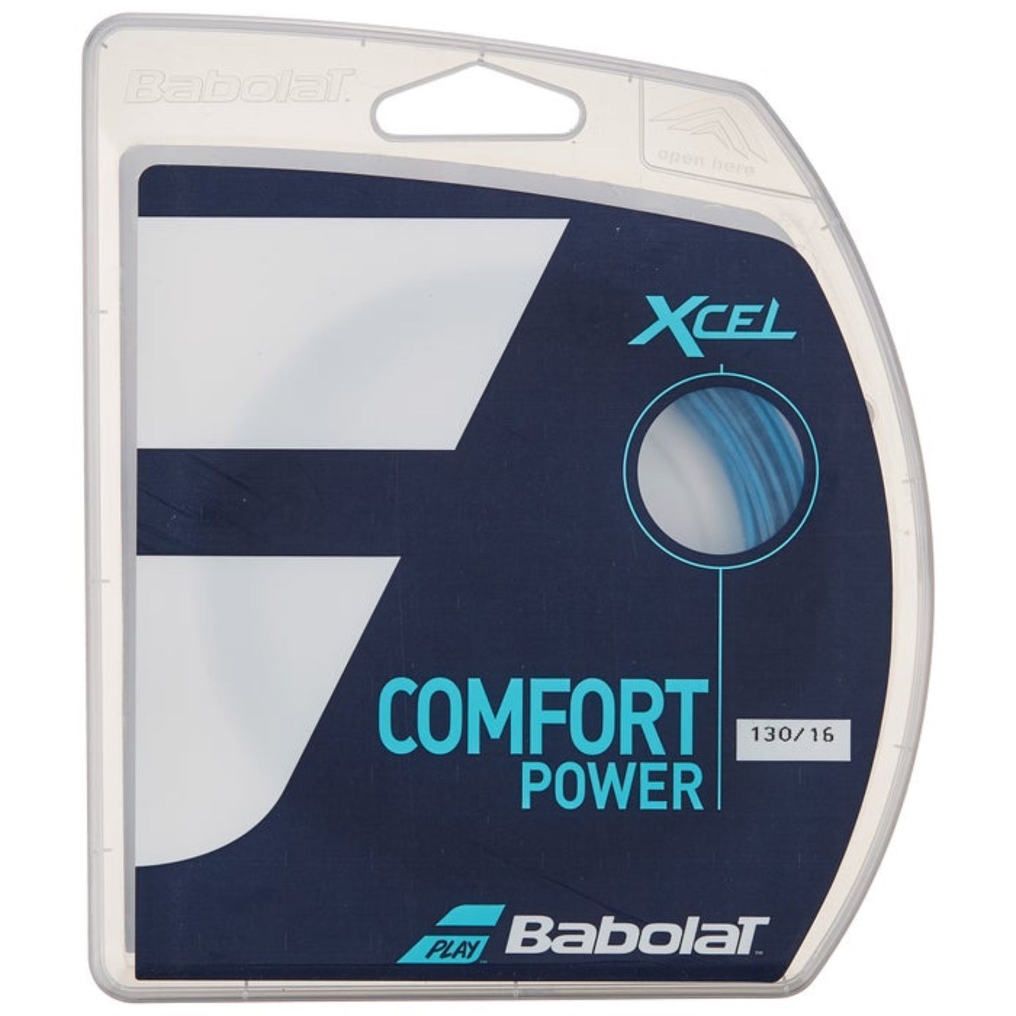 Babolat Xcel Premium 16 17 Natural Black Blue tennis string set - VuTennis