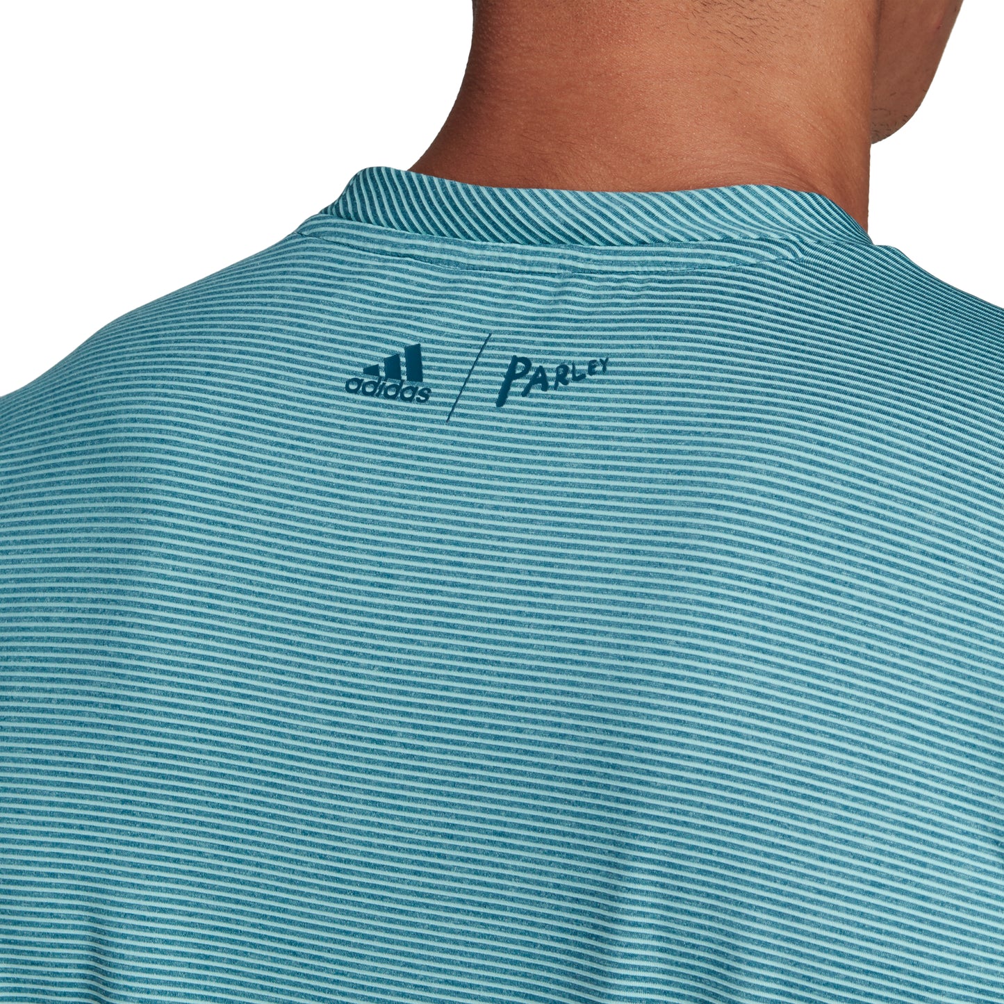 adidas Men's T-shirt - Parley Striped Blue Spirit DP0286 - VuTennis