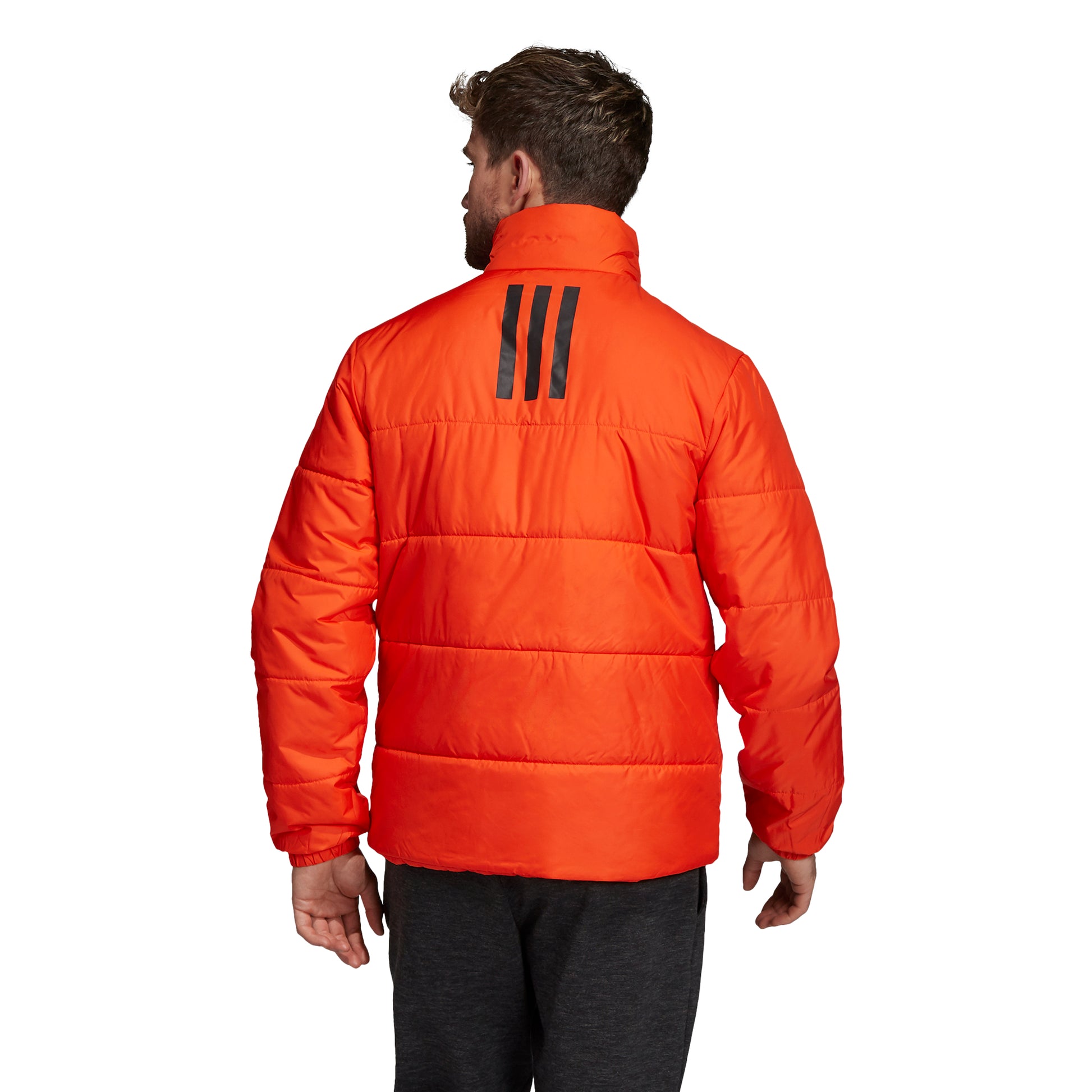 adidas Men's Jacket 3-Stripes Insulated Winter - Orange DZ1401 - VuTennis