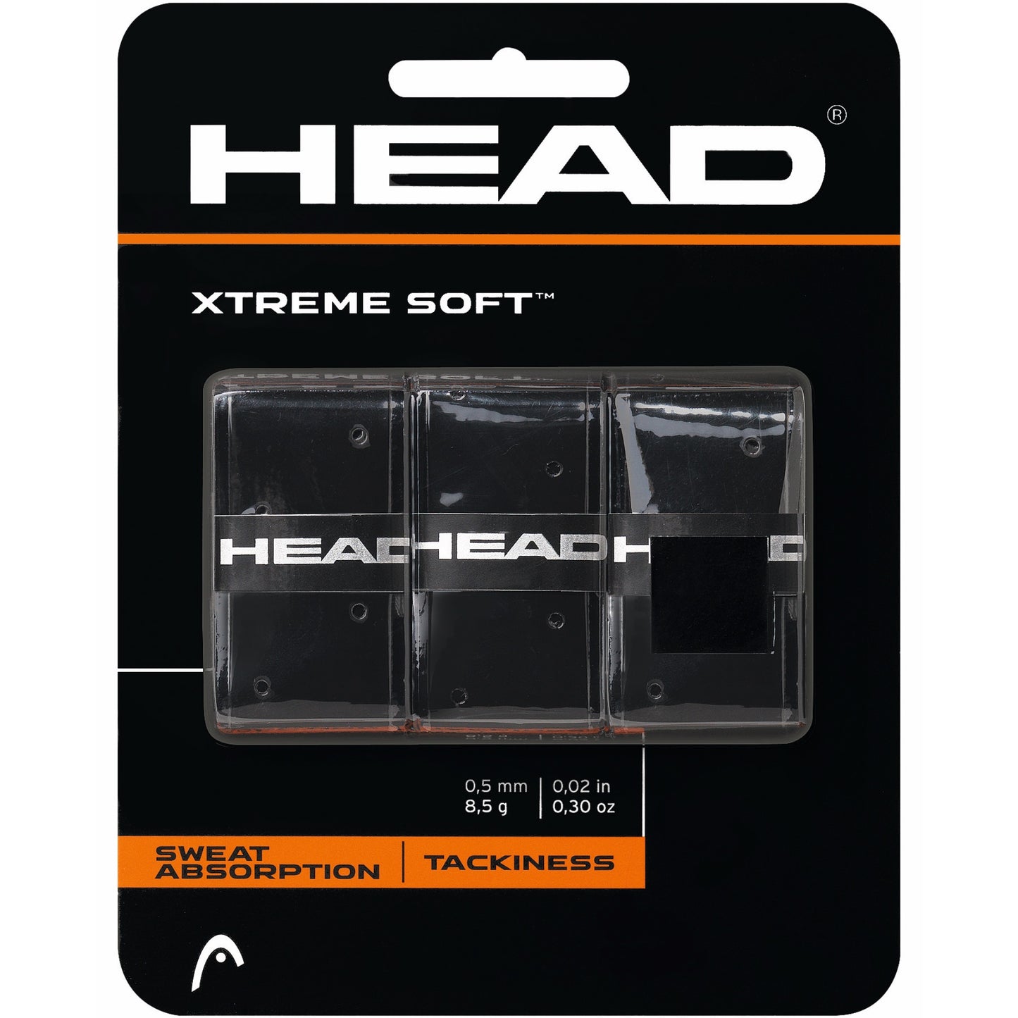 Head Xtreme Soft 3-pack tennis overgrip - VuTennis