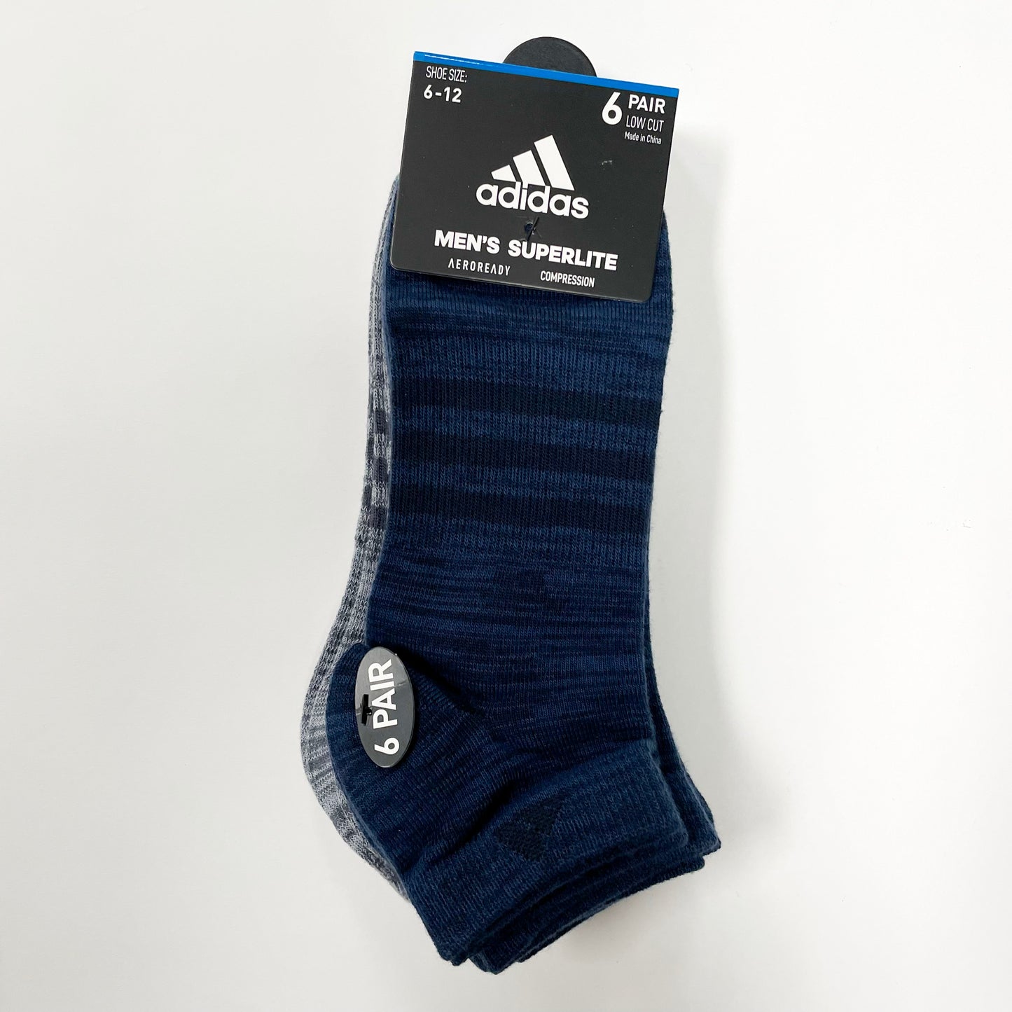 Adidas Men's Superlite low-cut 6 pairs socks