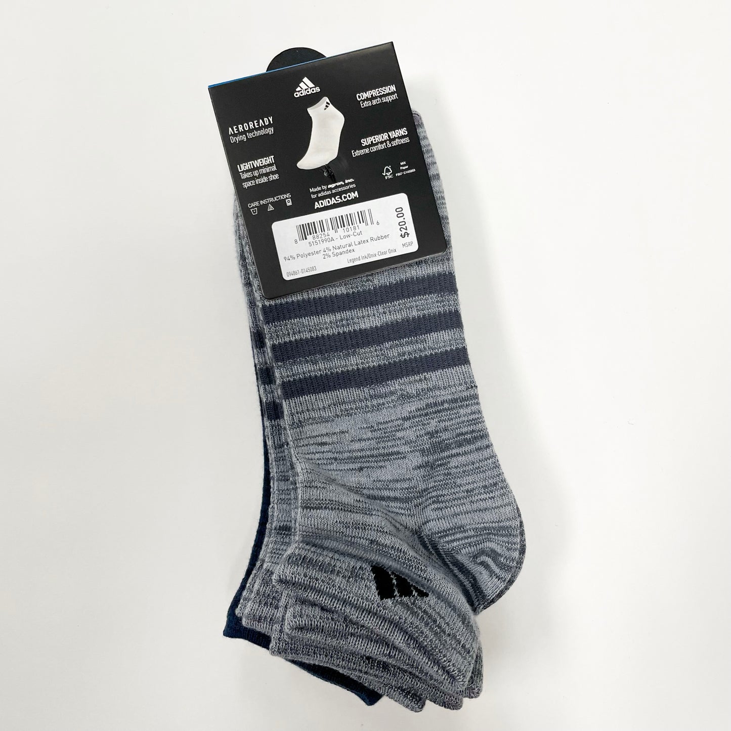 Adidas Men's Superlite low-cut 6 pairs socks