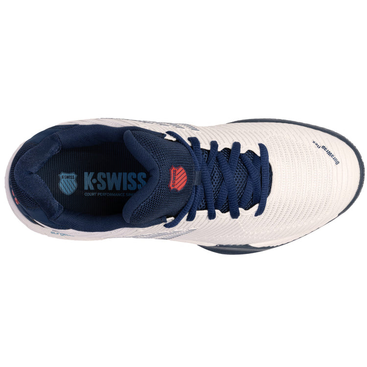 K-Swiss Hypercourt Express 2 men's tennis shoes - White/Blue/Red 6613-146
